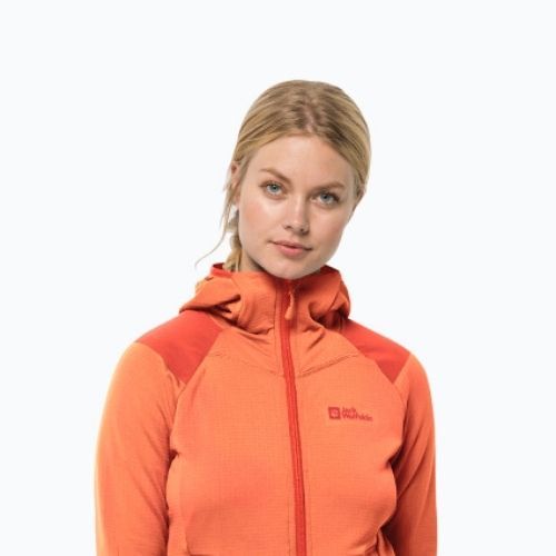 Jack Wolfskin дамско яке за трекинг Kolbenberg с качулка FZ orange 1711071