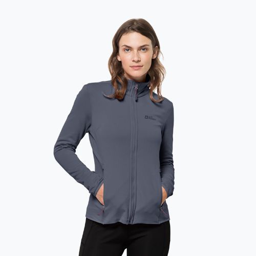 Jack Wolfskin дамско яке за трекинг Peak Grid Fleece сиво 1710351