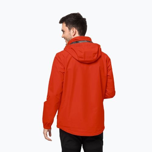 Мъжко непромокаемо яке Stormy Point 2L на Jack Wolfskin, червено 1111142