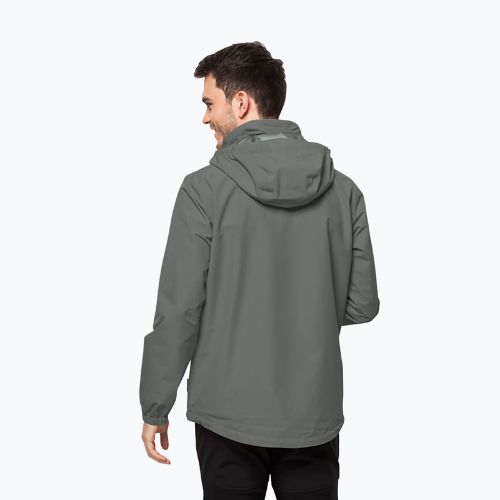 Мъжко дъждобранно яке Stormy Point 2L на Jack Wolfskin, зелено 1111142