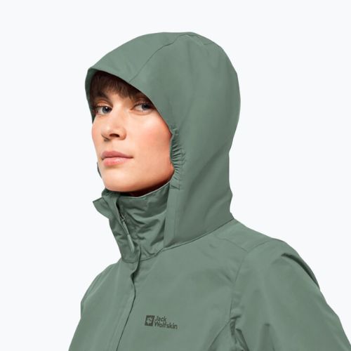 Jack Wolfskin дамско дъждобранно яке Stormy Point 2L зелено 1111202
