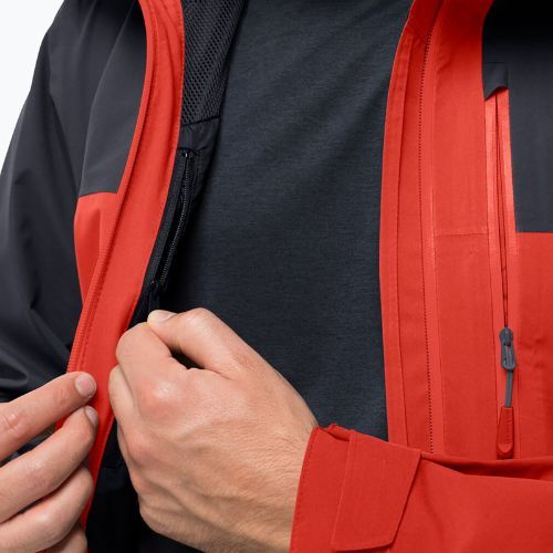 Мъжко дъждобранно яке Go Hike на Jack Wolfskin, червено 1114051