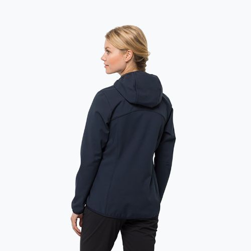 Дамско софтшел яке Jack Wolfskin Bornberg Hoody navy blue 1307691