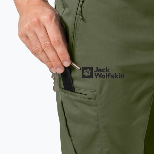 Мъжки софтшел панталони Jack Wolfskin Activate Tour зелен 1507451