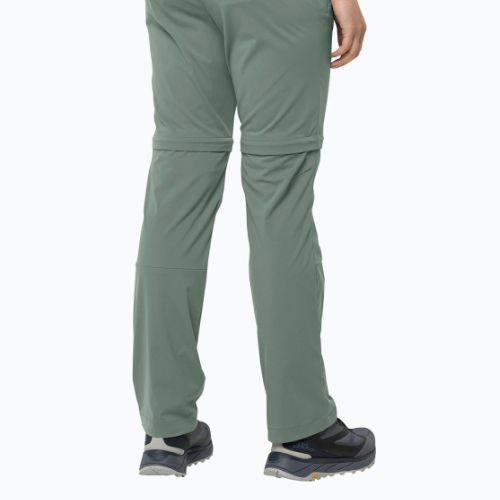 Дамски софтшел панталони Jack Wolfskin Glastal Zip Off green 1508151_4151_042