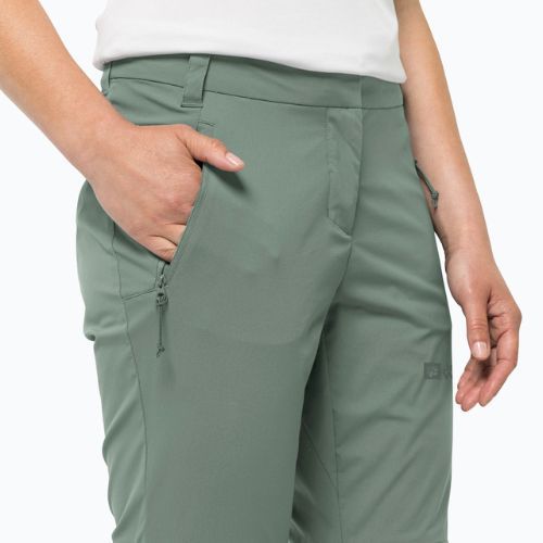 Дамски софтшел панталони Jack Wolfskin Glastal Zip Off green 1508151_4151_042
