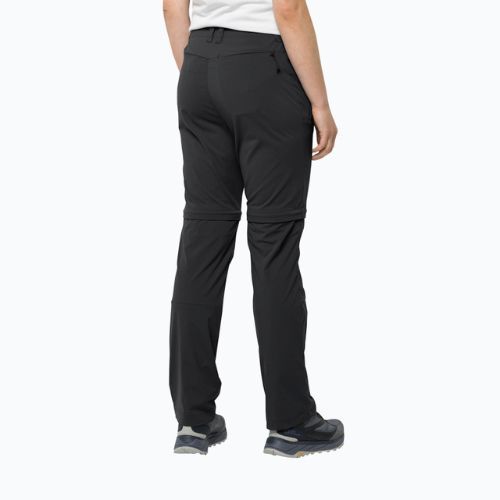 Jack Wolfskin дамски софтшел панталон Glastal Zip Off black 1508151_6000_042