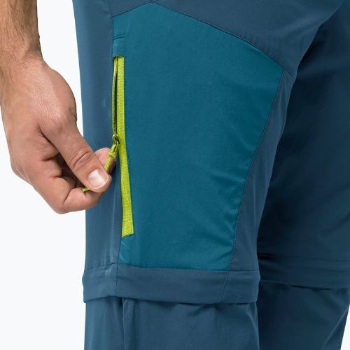Мъжки софтшел панталониJack Wolfskin Glastal Zip Away navy blue 1508301