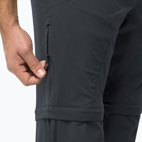 Мъжки софтшел панталони Jack Wolfskin Glastal Zip Away сив 1508301