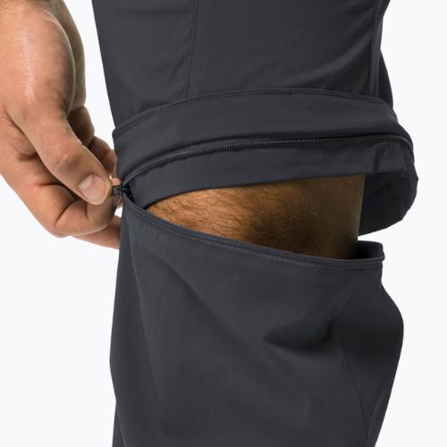 Мъжки софтшел панталони Jack Wolfskin Glastal Zip Away сив 1508301