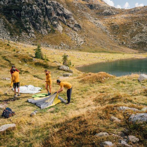 Salewa Litetrek III 3-местна палатка за трекинг сива 00-0000005623