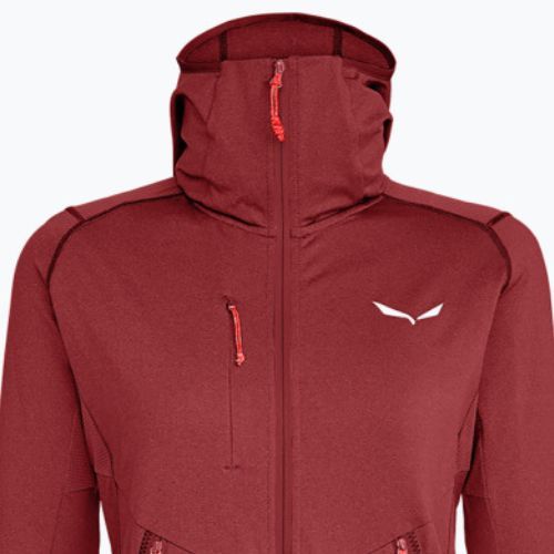 Salewa дамски полар Agner Hybrid PL/DST FZ Hoody тъмно червен 00-0000027372