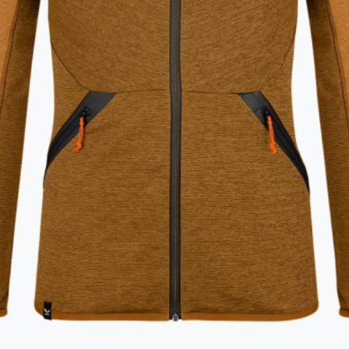 Salewa мъжки поларен суитшърт Puez Melange PL FZ Hoody brown 00-0000027386