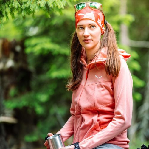 Salewa Puez Hybrid PL FZ Hoody дамски поларен суитшърт светлорозов 00-0000027389