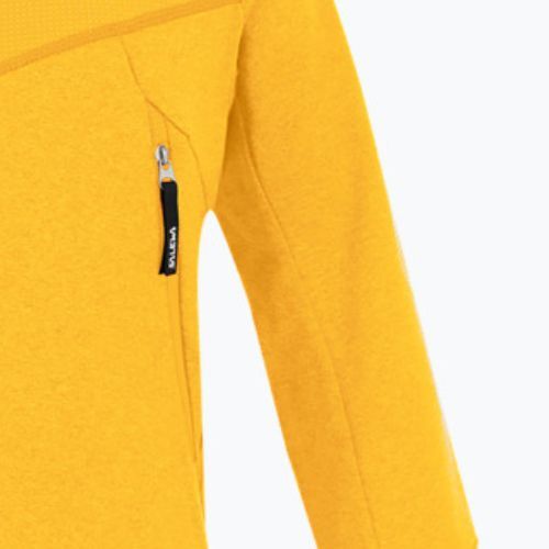 Salewa детски поларен суитшърт Agner Melange PL FZ Hoody жълт 00-0000027768