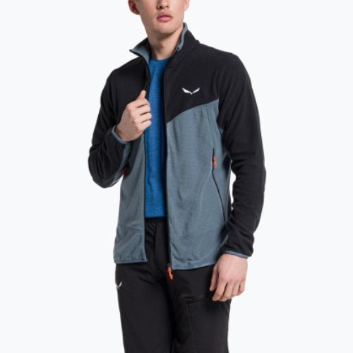 Мъжки суитчър Salewa Paganella PL синьо-сив от полар 00-0000027924