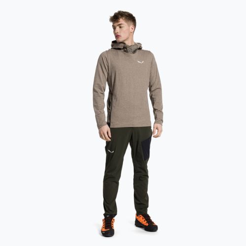 Salewa мъжки потник за трекинг Fanes Am Hoody brown 00-0000028226