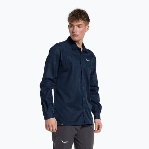Мъжка риза Salewa Fanes Hemp trekking shirt navy blue 00-0000028298