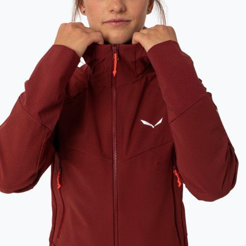 Salewa дамско софтшел яке Agner DST бордо 00-0000028301