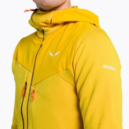 Salewa мъжки потник за трекинг Agner Polarlite с качулка жълт 00-0000028557