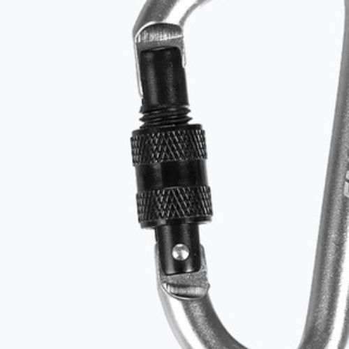 Salewa D-Shape карбинер с винт сребърен 00-0000034102