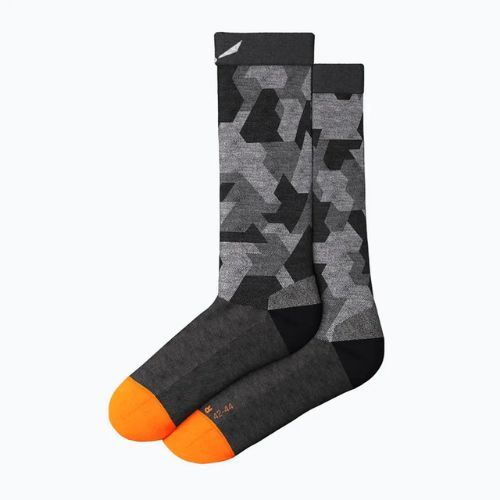 Мъжки чорапи за трекинг Salewa Pedroc Camo AM Crew black-grey 00-0000069039