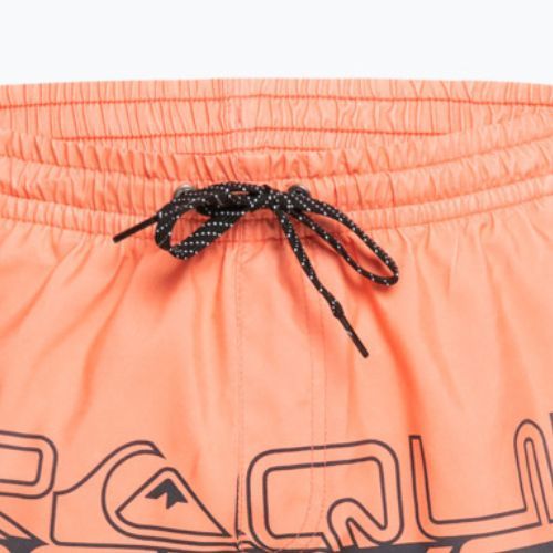 Мъжки къси панталони за плуване Quiksilver Everyday Wordblock Volley 17", оранжеви EQYJV04005-MHV6