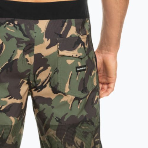 Мъжки къси панталони за плуване Highlite Scallop 19" Quiksilver, зелени EQYBS04761-CQY6