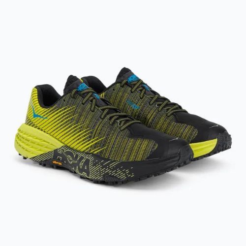 Дамски обувки за бягане HOKA Evo Speedgoat black/yellow 1111430-CIB