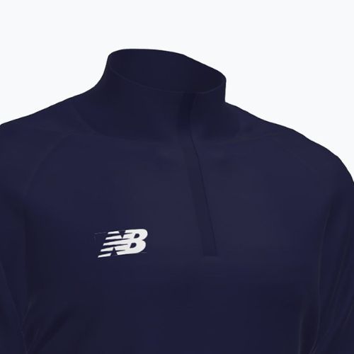 Детски футболен суитшърт New Balance Training 1/4 Zip Плетено тъмносиньо NBEJT9035