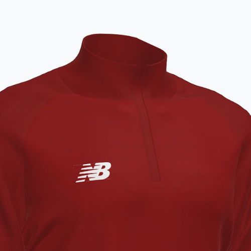 Детски футболен суитшърт New Balance Training 1/4 Zip Плетено бордо NBEJT9035