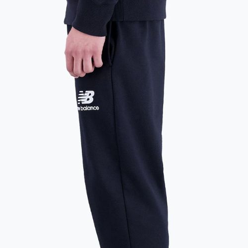 New Balance Essentials Stacked Logo French мъжки панталони за тренировка черен NBMP31539BK