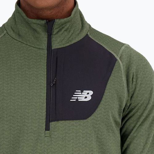 Мъжка тренировъчна тениска New Balance Top NB Heat Grid Half Zip grey NBMT23252DO1