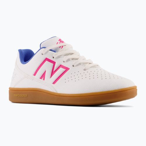 New Balance Audazo V6 Control IN Jr детски футболни обувки бели SJA3IWB6.M.045