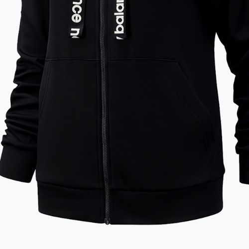 Дамски суитшърт за тренировки New Balance Relentless Performance Fleece Full Zip сив WJ13174