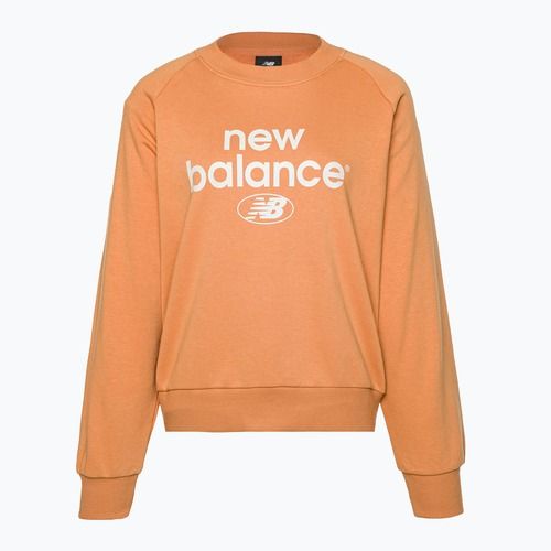 Дамски суитшърт за тренировки New Balance Essentials Reimagined Archive French Terry Crewneck brown NBWT31508