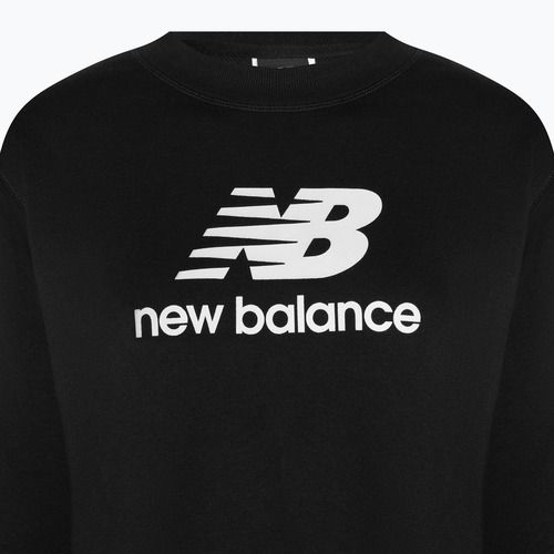 Суитшърт за тренировки за жени New Balance Essentials Stacked Logo French Terry Hoodie black NBWT31533