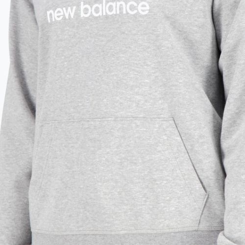 Суитшърт за тренировки за жени New Balance Essentials Stacked Logo French Terry Hoodie сив NBWT31533