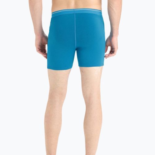 Мъжки термални боксерки Icebreaker Anatomica Geo Blue 103029