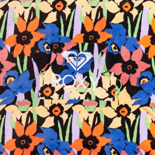 Женски пончота ROXY Stay Magical Printed 2021 anthracite flower jammin