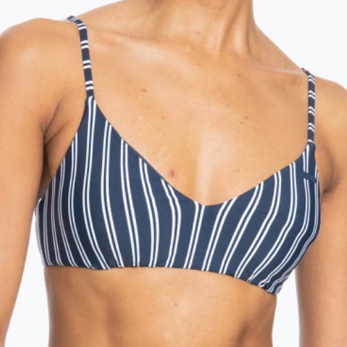 Горна част на бански костюм ROXY Into The Sun Athletic Triangle 2021 mood indigo novela stripe vert