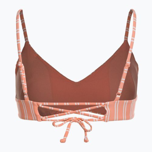 Горна част на бански костюм ROXY Into The Sun Athletic Triangle 2021 papaya punch novelta stripe h