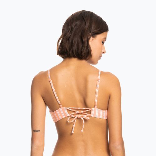 Горна част на бански костюм ROXY Into The Sun Athletic Triangle 2021 papaya punch novelta stripe h