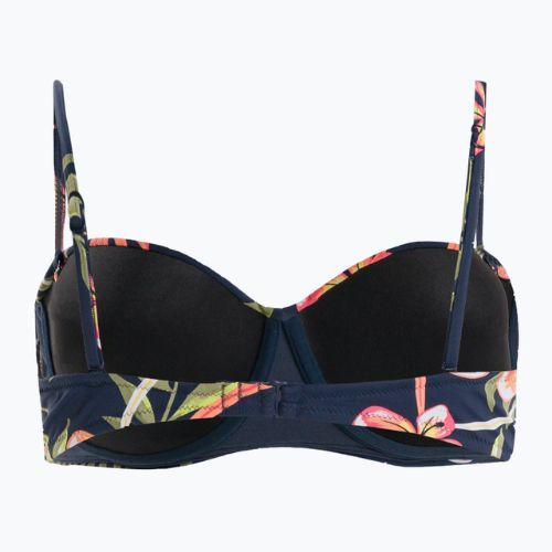 Горна част на бански костюм ROXY Into The Sun Mold Bandeau 2021 mood indigo tropical depht