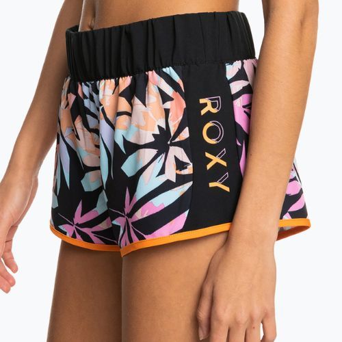Дамски къси панталони за плуване ROXY Active 2021 anthracite zebra jungle