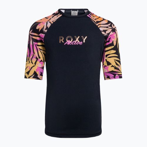 Детска тениска за плуване ROXY Active Joy Lycra 2021 anthracite zebra jungle girl