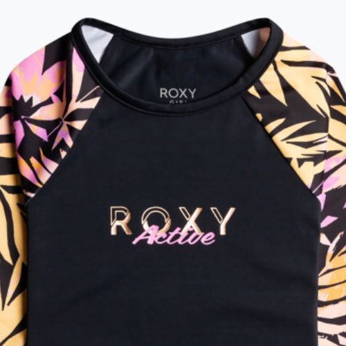 Детска тениска за плуване ROXY Active Joy Lycra 2021 anthracite zebra jungle girl