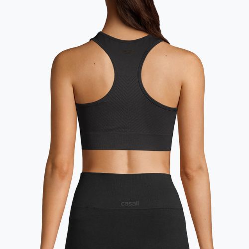 Casall Essential Block Seamless Sport дамски топ за обучение черен 22114