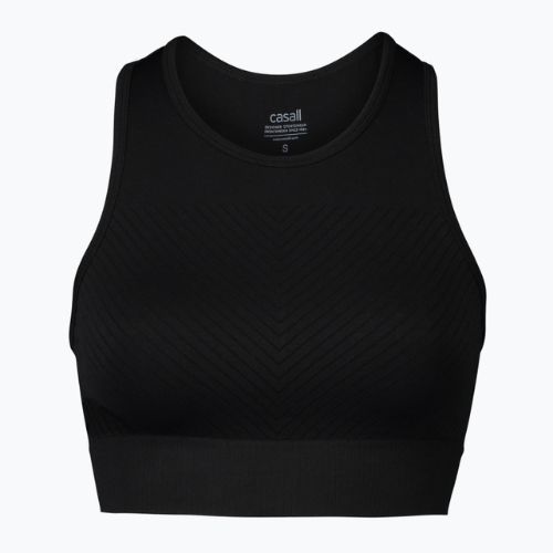 Casall Essential Block Seamless Sport дамски топ за обучение черен 22114