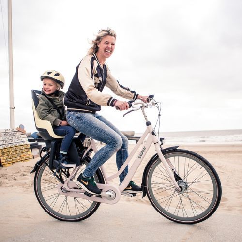 Задна седалка за багажник за велосипед bobike Go beige-grey 8012300001